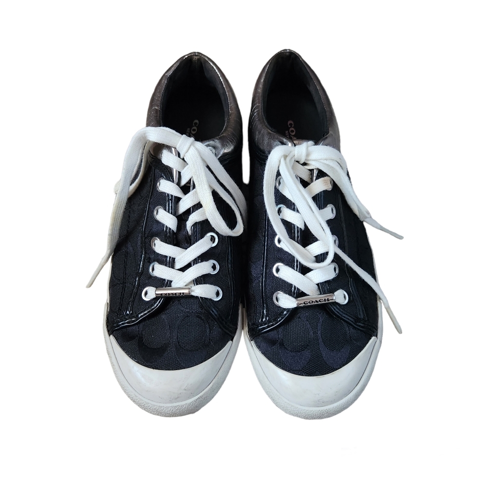 Black and White Coach Sneakers